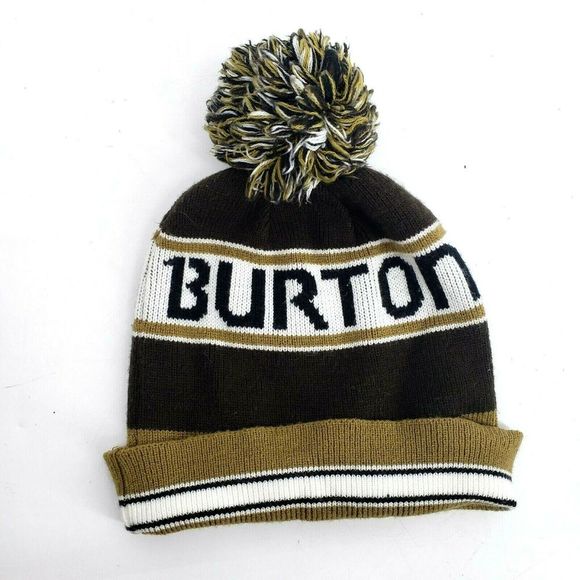 Burton Other - Burton Spell Out Pom Pom Beanie Winter Hat Unisex